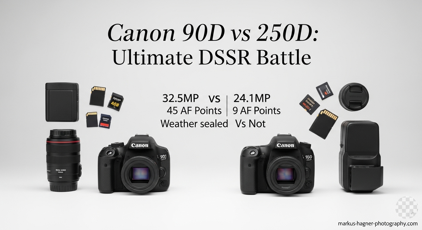 Canon 90D vs 250D
