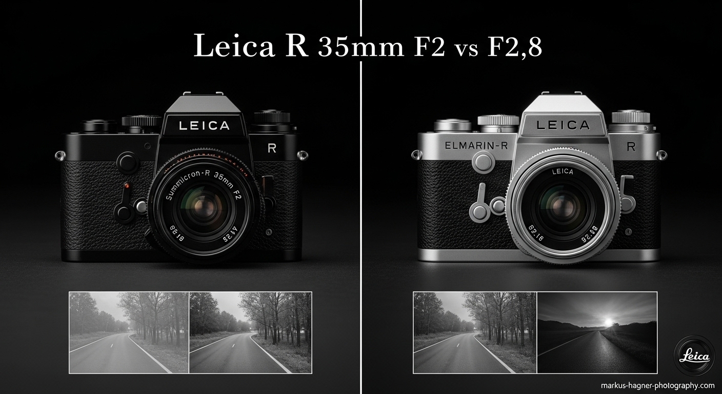Leica R 35mm F2 vs F2.8