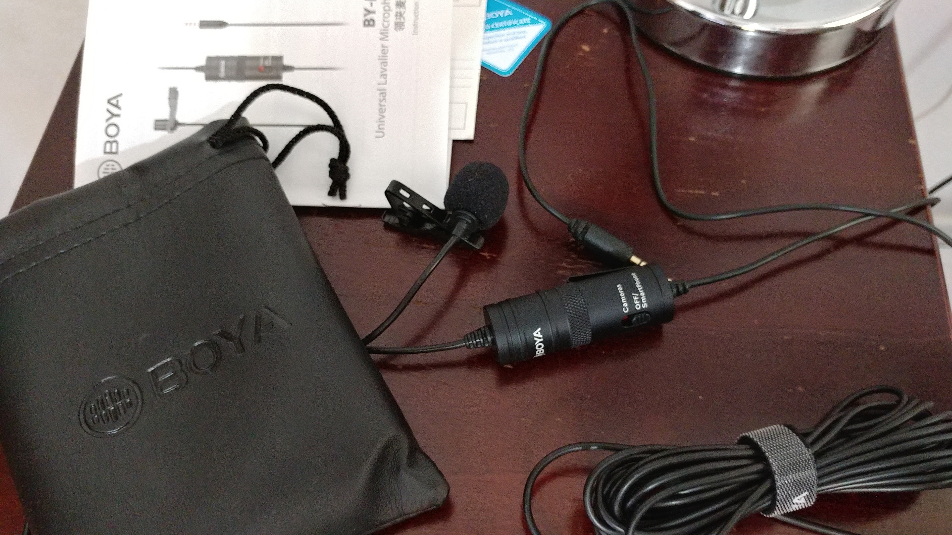 BOYA by M1 Lavalier Microphone for Smartphones Canon Nikon DSLR Cameras Camcorders Audio Recorder PC - Customer Photo 1