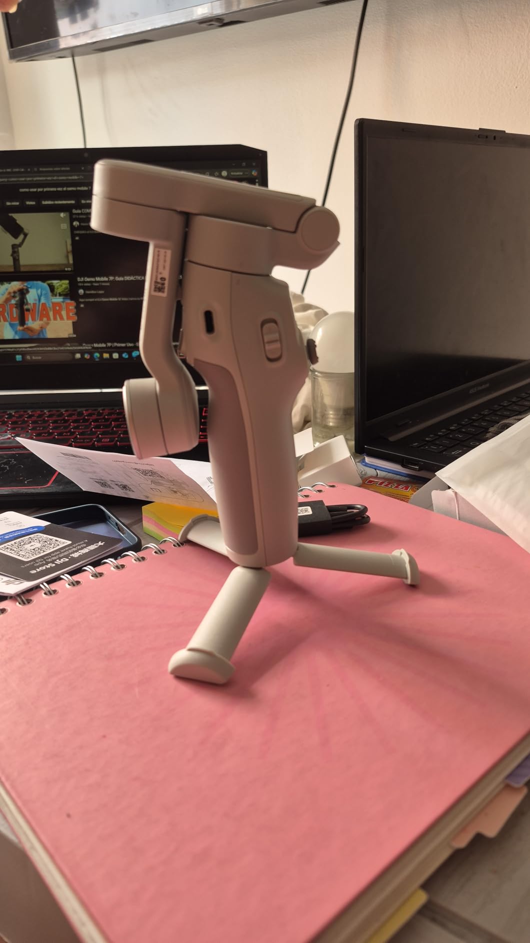 DJI Osmo Mobile 7 Gimbal Stabilizer for iPhone, Android, Built-in Tripod, Portable Stabilizer for iPhone, Selfie Stick, 3-Axis Phone Gimbal, ActiveTrack 7.0, One-Tap Edit, 10hrs Use, Phone Charging Customer Review DJI Osmo Mobile 7 Gimbal Stabilizer for iPhone, Android, Built-in Tripod, Portable Stabilizer for iPhone, Selfie Stick, 3-Axis Phone Gimbal, ActiveTrack 7.0, One-Tap Edit, 10hrs Use, Phone Charging - Customer Photo 2