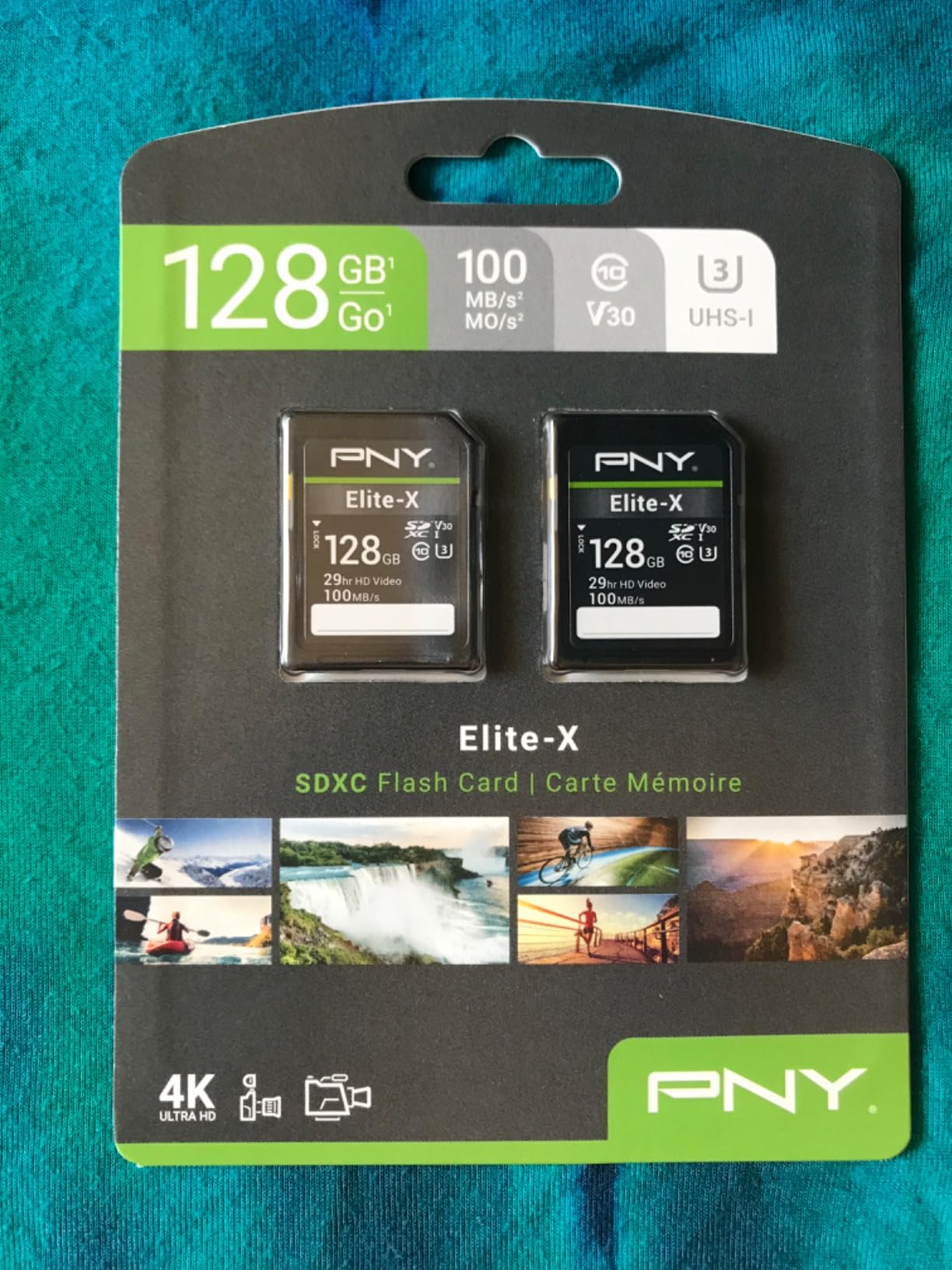 PNY 256GB Elite-X Class 10 U3 V30 SDXC Flash Memory Card - 100MB/s, Class 10, U3, V30, 4K UHD customer photo 1