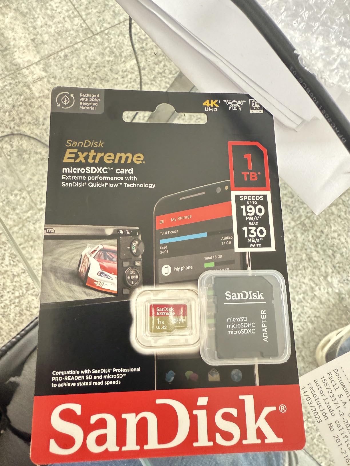 SanDisk 128GB Ultra SDXC UHS-I Memory Card - 100MB/s, C10, U1, Full HD, SD Card - SDSDUNR-128G-GN6IN - Customer Photo 1