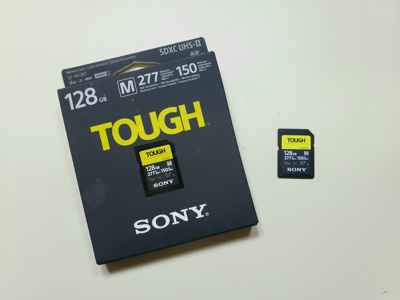 Sony TOUGH-M series SDXC UHS-II Card 128GB, V60, CL10, U3, Max R277MB/S, W150MB/S (SF-M128T/T1) - Customer Photo 2