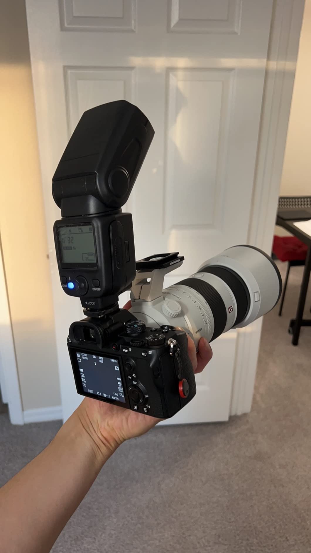 Altura Photo Camera Flash with LCD Display for DSLR & Mirrorless Cameras - External Speedlite Featuring a Standard Hot Shoe, Universal Speedlight for Canon, Sony, Nikon, Panasonic and More - Customer Photo 1