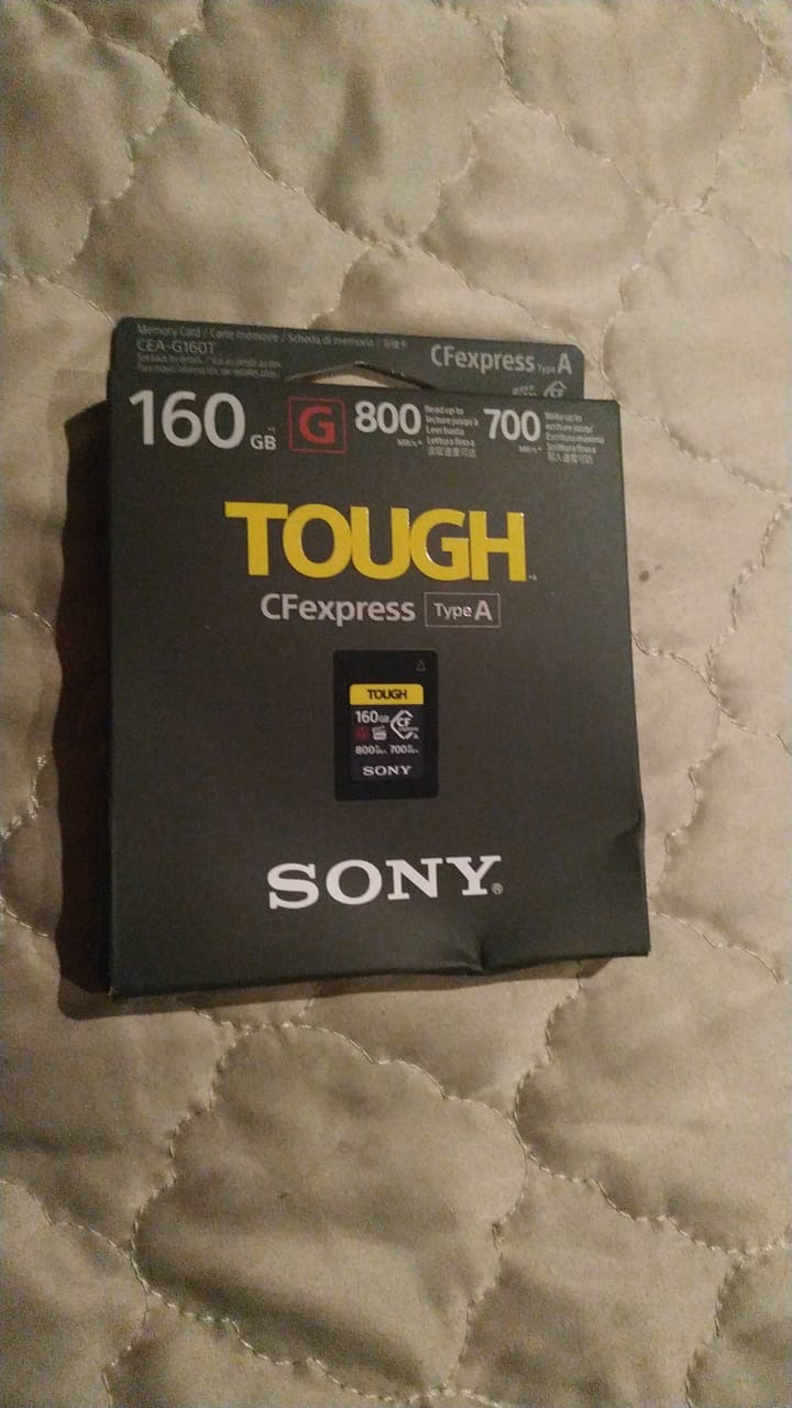Sony CFexpress Type A 160GB Memory Card with 800MBps Read and 700MBps Write speeds - CEAG160T customer photo 1