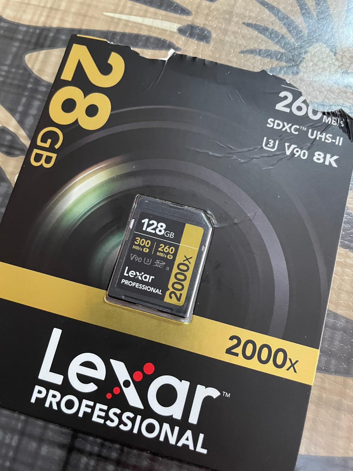 Lexar 128GB Professional 2000x SD Card, UHS-II, C10, U3, V90, Full HD, 8K, Up To 300MB/s Read SDXC Memory Card, for DSLR, Cinema-Quality Video Cameras (LSD2000128G-BNNNU) - Customer Photo 2