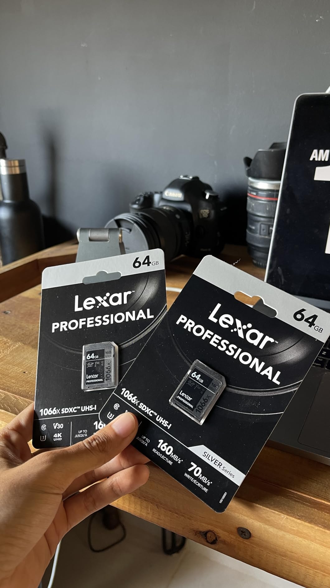 Lexar 64GB Professional 1066x SD Card, UHS-I, C10, U3, V30, Full HD, 4K, Up To 160MB/s Read SDXC Memory Card, for DSLR & Mirrorless Cameras (LSD1066064G-BNNNU) - Customer Photo 3