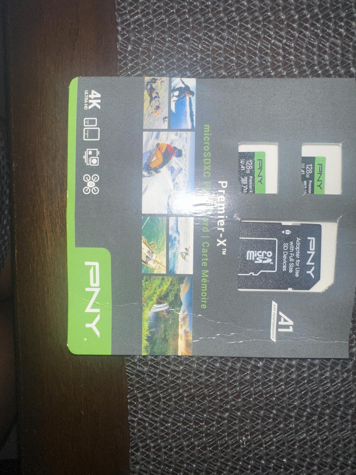 PNY 256GB Premier-X Class 10 U3 V30 microSDXC Flash Memory Card - 100MB/s, Class 10, U3, V30, A1, 4K UHD, Full HD, UHS-I, Micro SD - Customer Photo 2