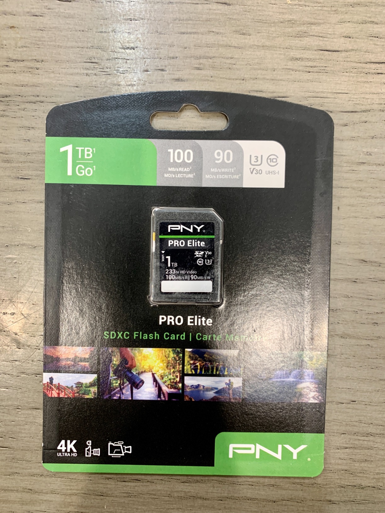 PNY 256GB PRO Elite Class 10 U3 V30 SDXC Flash Memory Card - 100MB/s, Class 10, U3, V30, 4K UHD, Full HD, UHS-I, Full Size SD - Customer Photo 4