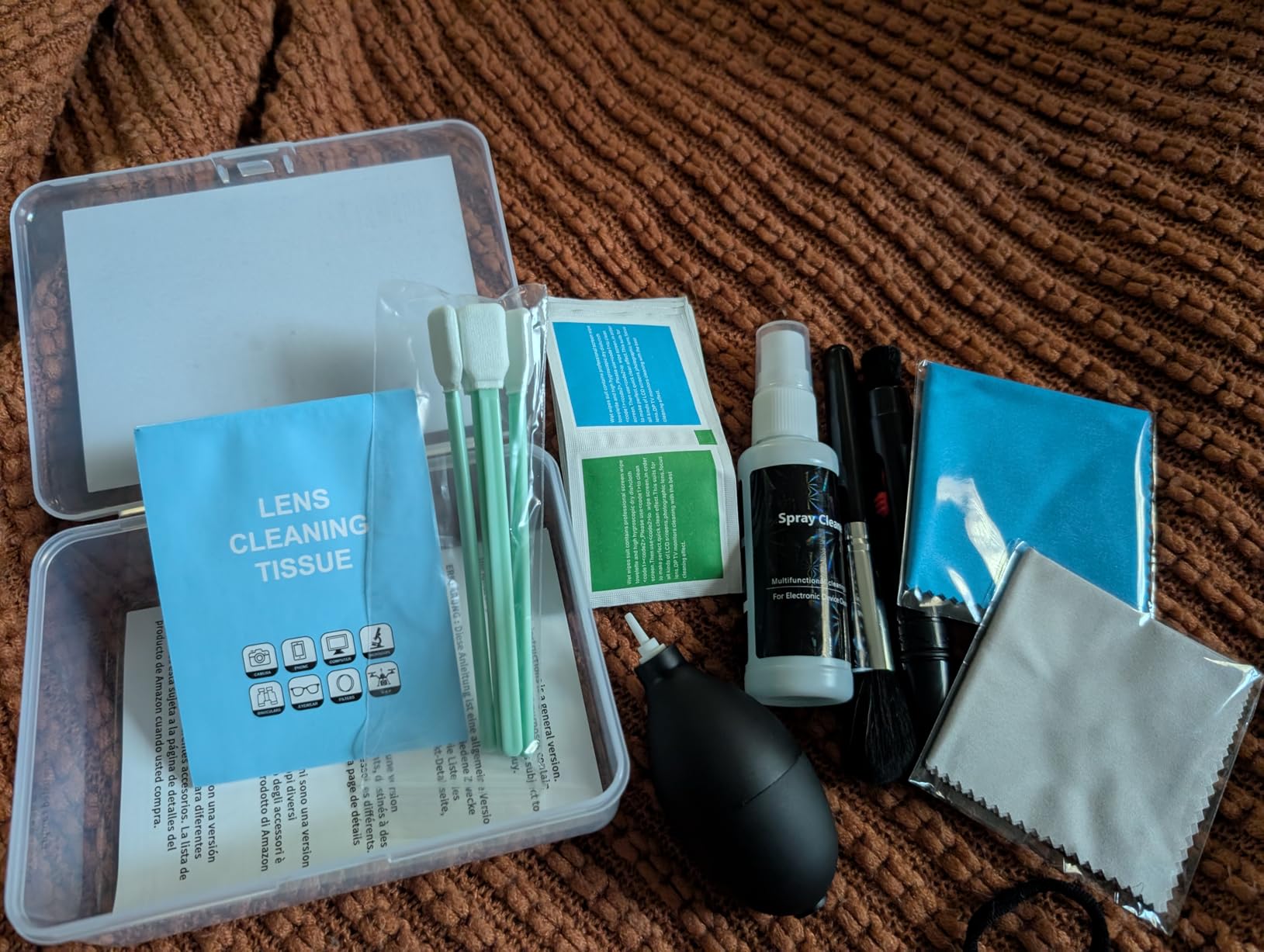 Camera Lens Cleaning Kit, 10-in-1 Camera Cleaning Kit, Camera Lens Cleaner and Camera Accessories, Includes Lens Cleaning Kit/Lens Cleaner/Lens Cleaning Pen/Soft Brush customer photo 2