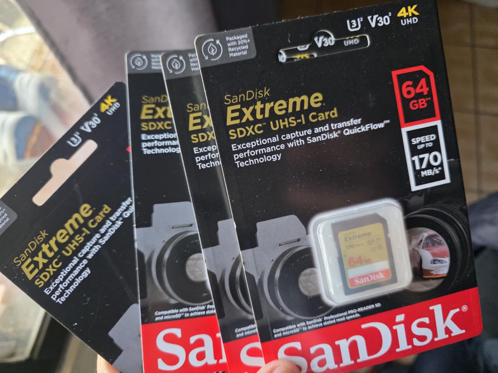 SANDISK 256GB Extreme SDXC UHS-I Memory Card - C10, U3, V30, 4K, UHD, SD Card - SDSDXVV-256G-GNCIN customer photo 2
