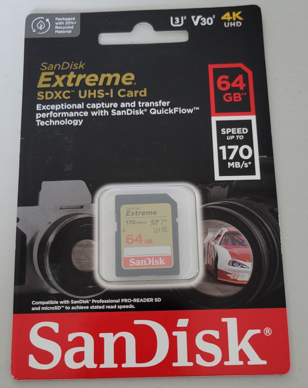SanDisk 256GB Extreme SDXC UHS-I Memory Card - C10, U3, V30, 4K, UHD, SD Card - SDSDXVV-256G-GNCIN - Customer Photo 5