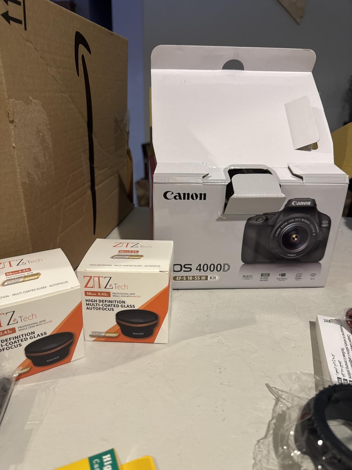 Canon EOS T100/4000D DSLR Camera with EF-S 18-55mm Lens, SanDisk Memory Card, Tripod, Flash, Backpack + ZeeTech Accessory Bundle (Canon 18-55mm, SanDisk 32GB) (Renewed) - Customer Photo 3