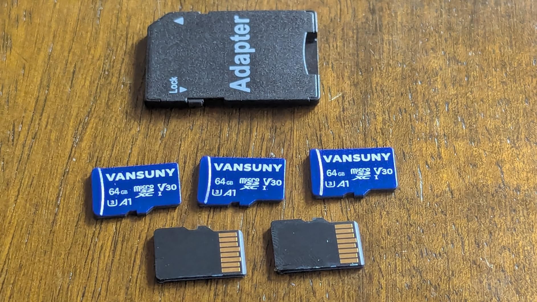 Vansuny Micro SD Card 64GB 3 Pack microSDXC Memory Card with SD Adapter A1 App Performance V30 4K Video Recording C10 U3 Micro SD for Phone, Security Camera, Dash Cam, Action Camera - Customer Photo 3