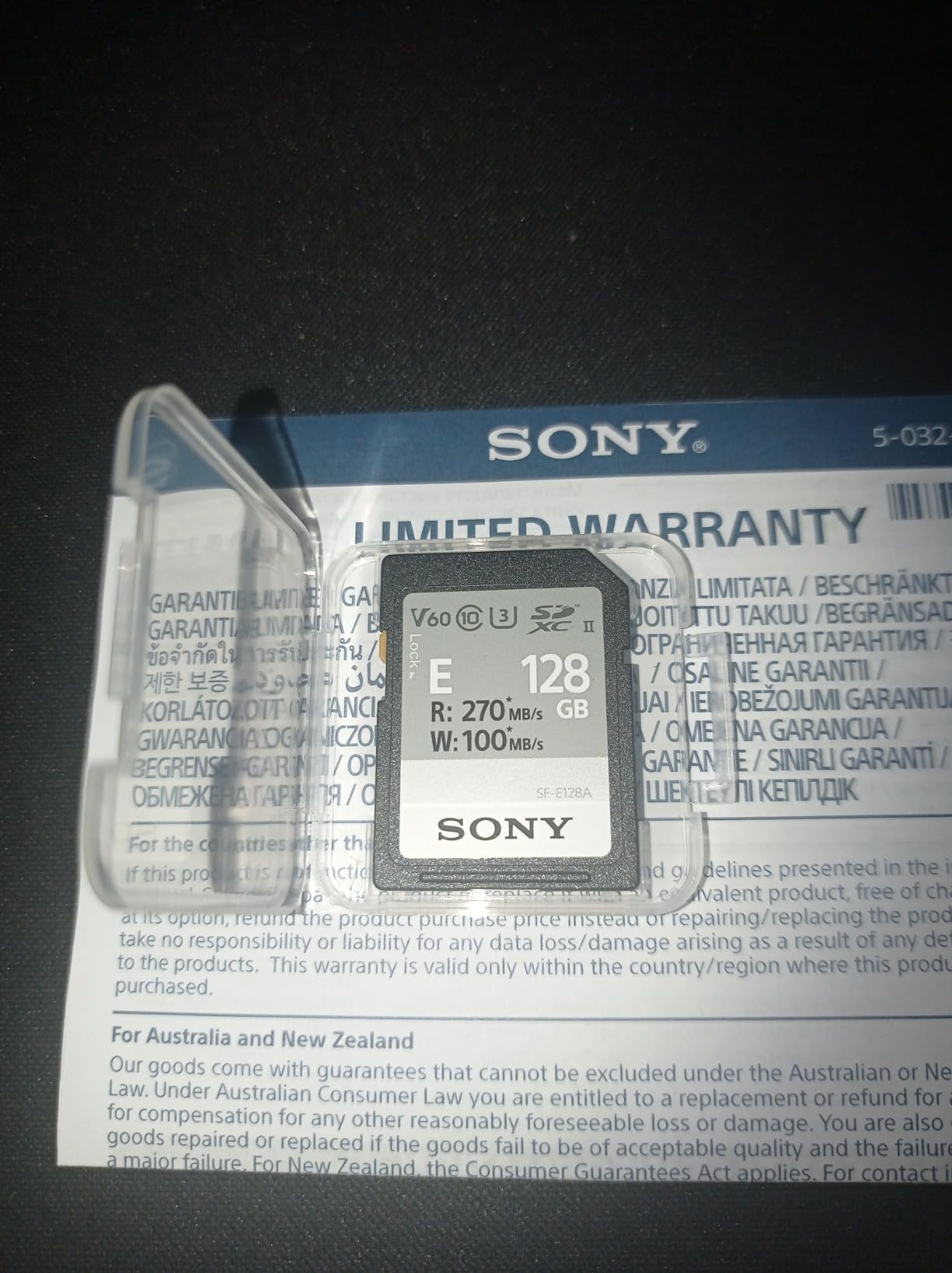 Sony 128GB E Series UHS-II SDXC Memory Card - Customer Photo 1