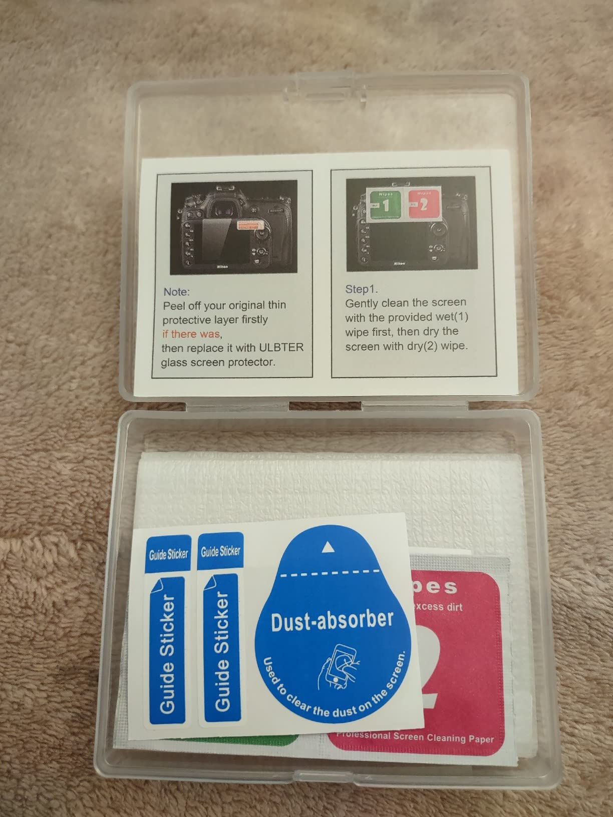 iDaPro Screen Protector for Canon EOS R8 + Hand Lanyard [3+1 Pack] Tempered Glass Easy Installation - Customer Photo 1