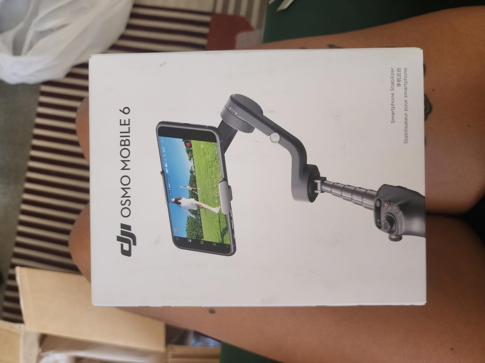 DJI Osmo Mobile 6, 3-Axis Phone Gimbal, Object Tracking, Built-in Extension Rod, Portable and Foldable, Gimbal Stabilizer for iPhone, Android, YouTube TikTok Video, Platinum Gray Customer Review DJI Osmo Mobile 6, 3-Axis Phone Gimbal, Object Tracking, Built-in Extension Rod, Portable and Foldable, Gimbal Stabilizer for iPhone, Android, YouTube TikTok Video, Platinum Gray - Customer Photo 5