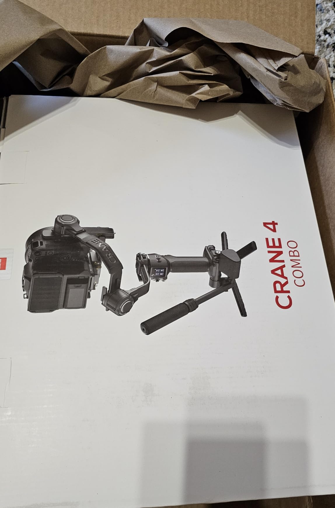 ZHIYUN Crane 4, 3-Axis Gimbal Stabilizer for DSLR and Mirrorless Camera, Nikon Sony Panasonic Canon Fujifilm BMPCC 6K, Fill Light, PD Fast Charge - Customer Photo 3
