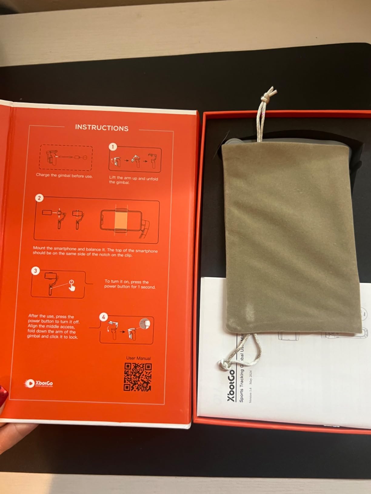 AI Sports Gimbal Kit – Auto-Tracking with Player Tracking for Team Sports, Smartphone Stabilizer for Football & Basketball, Includes Remote Control, Compatible with iPhone 16 & Android Customer Review AI Sports Gimbal Kit – Auto-Tracking with Player Tracking for Team Sports, Smartphone Stabilizer for Football & Basketball, Includes Remote Control, Compatible with iPhone 16 & Android - Customer Photo 1