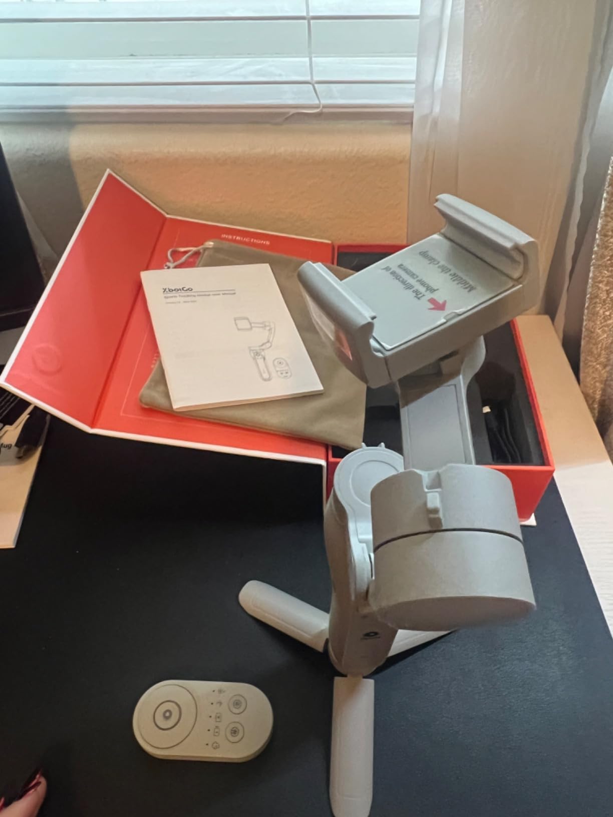 AI Sports Gimbal Kit – Auto-Tracking with Player Tracking for Team Sports, Smartphone Stabilizer for Football & Basketball, Includes Remote Control, Compatible with iPhone 16 & Android Customer Review AI Sports Gimbal Kit – Auto-Tracking with Player Tracking for Team Sports, Smartphone Stabilizer for Football & Basketball, Includes Remote Control, Compatible with iPhone 16 & Android - Customer Photo 2