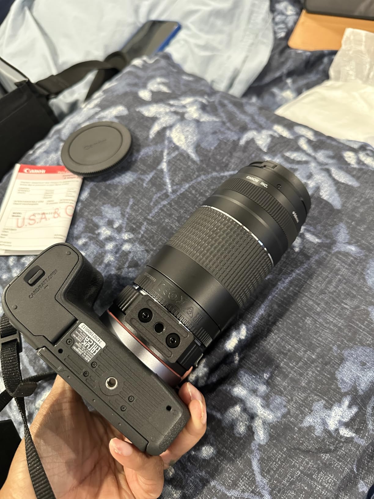 EF-EOS R Lens Mount Adapter Auto-Focus Lens Converter Compatible with Canon EF/EF-S Series Lens and EOS R, RP, R3, R5, R6, R6II, R7, R8, R10, R50, R100 Cameras - Customer Photo 1