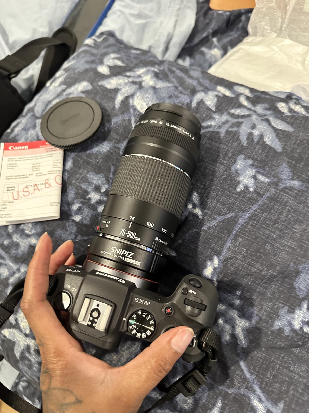 EF-EOS R Lens Mount Adapter Auto-Focus Lens Converter Compatible with Canon EF/EF-S Series Lens and EOS R, RP, R3, R5, R6, R6II, R7, R8, R10, R50, R100 Cameras - Customer Photo 3