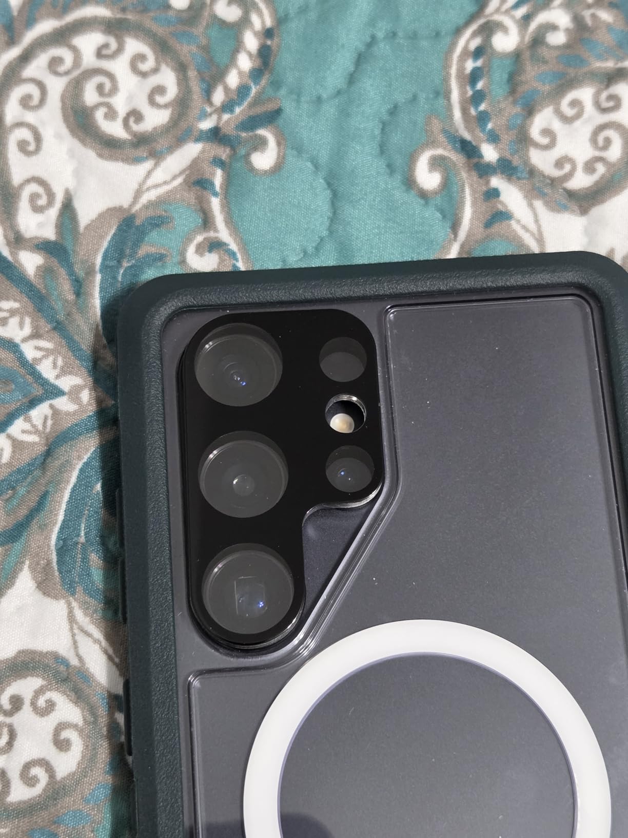 DEERLAMN [3-Packs Camera Lens Protector for Samsung Galaxy S24 Ultra(6.8 Inch),9H Hardness Anti Scratch Easy Installation Tempered Glass - Black - Customer Photo 1