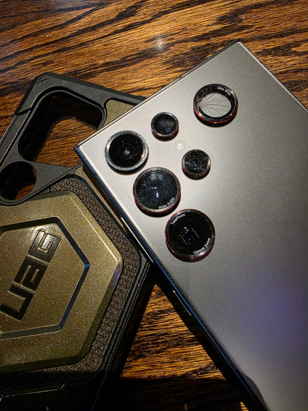 Spigen Camera Lens Screen Protector [GlasTR EZ Fit Optik Pro] Designed for Galaxy S24 Ultra [Case Friendly] - Titanium Black [2 Pack] - Customer Photo 1