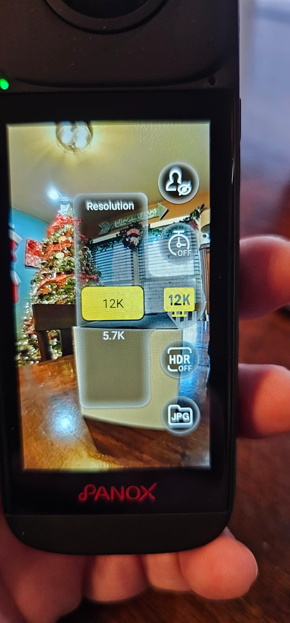 PANOX V2 360 Action Camera-128 GB Vlog Kit with Selfie Stick- 8K 10FPS HDR Video, 1/2