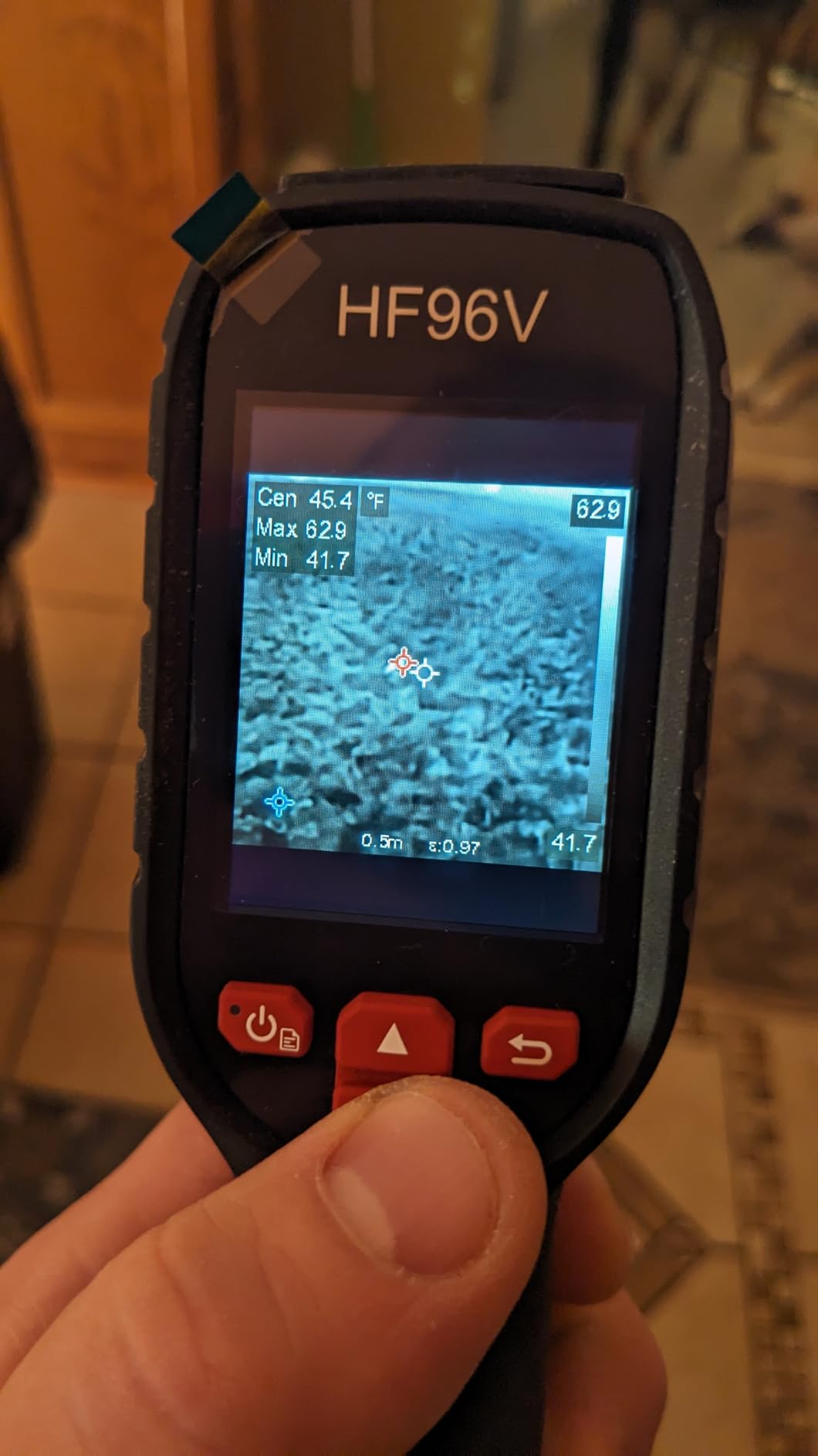 HF96V Thermal Camera with Visual Camera, 240 * 240 Super Resolution, Intelligent Scene Detection, Thermal Imaging Camera with Laser Pointer, 25 Hz, 50° FOV, -4°F to 1022°F, IP54 Infrared Camera - Customer Photo 2