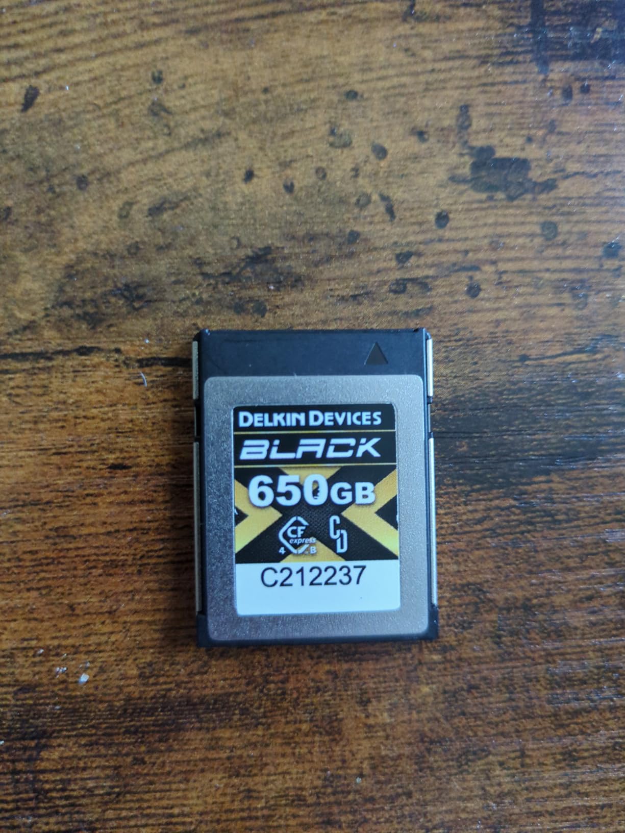 Delkin Devices Black 650GB CFexpress 4.0 Type B Memory Card with pSLC Flash, up to 3530MB/s Read for Professional Video and Photography - Customer Photo 1