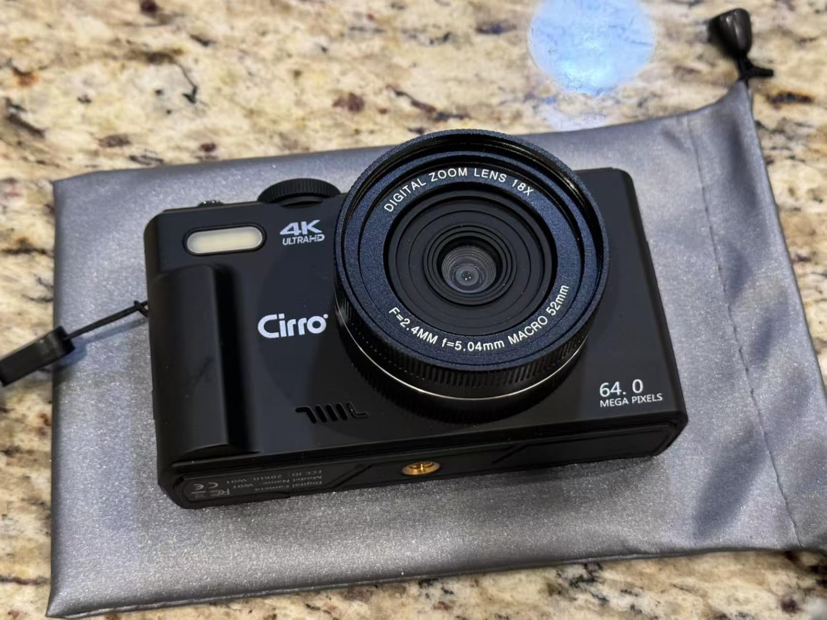 CIRRO 4K Digital Camera for Photography, WiFi 64MP UHD Vlogging Camera with 18X Digital Zoom, Super Wide-Angle Lens, 3