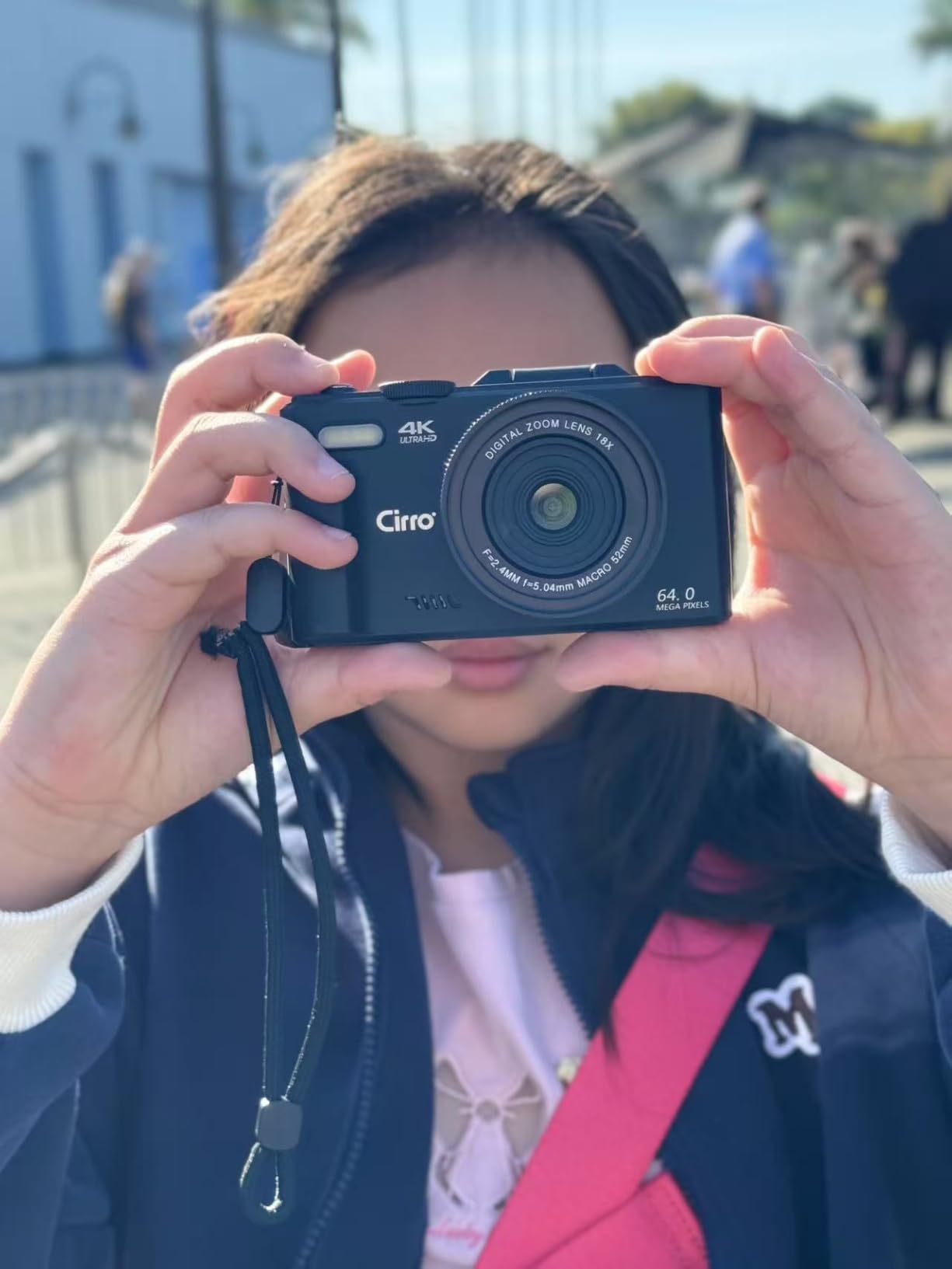 4K Digital Camera for Photography, WiFi 64MP UHD Vlogging Camera with 18X Digital Zoom, Super Wide-Angle Lens, 3