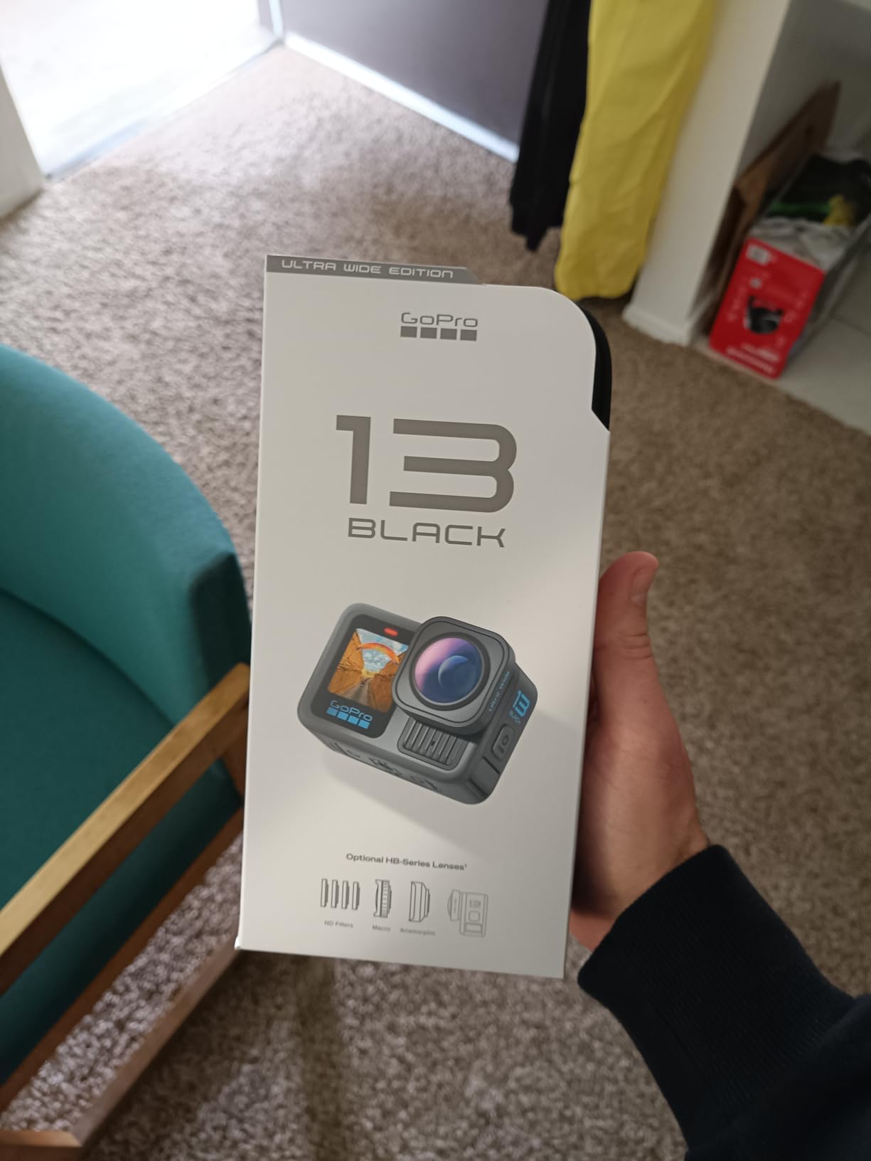 GoPro HERO13 Black Accessory Bundle - Includes The Handler, 2 Enduro Batteries, 2 Curved Adhesive Mounts, 64GB SanDisk MicroSD Card, and Carrying Case - Customer Photo 1