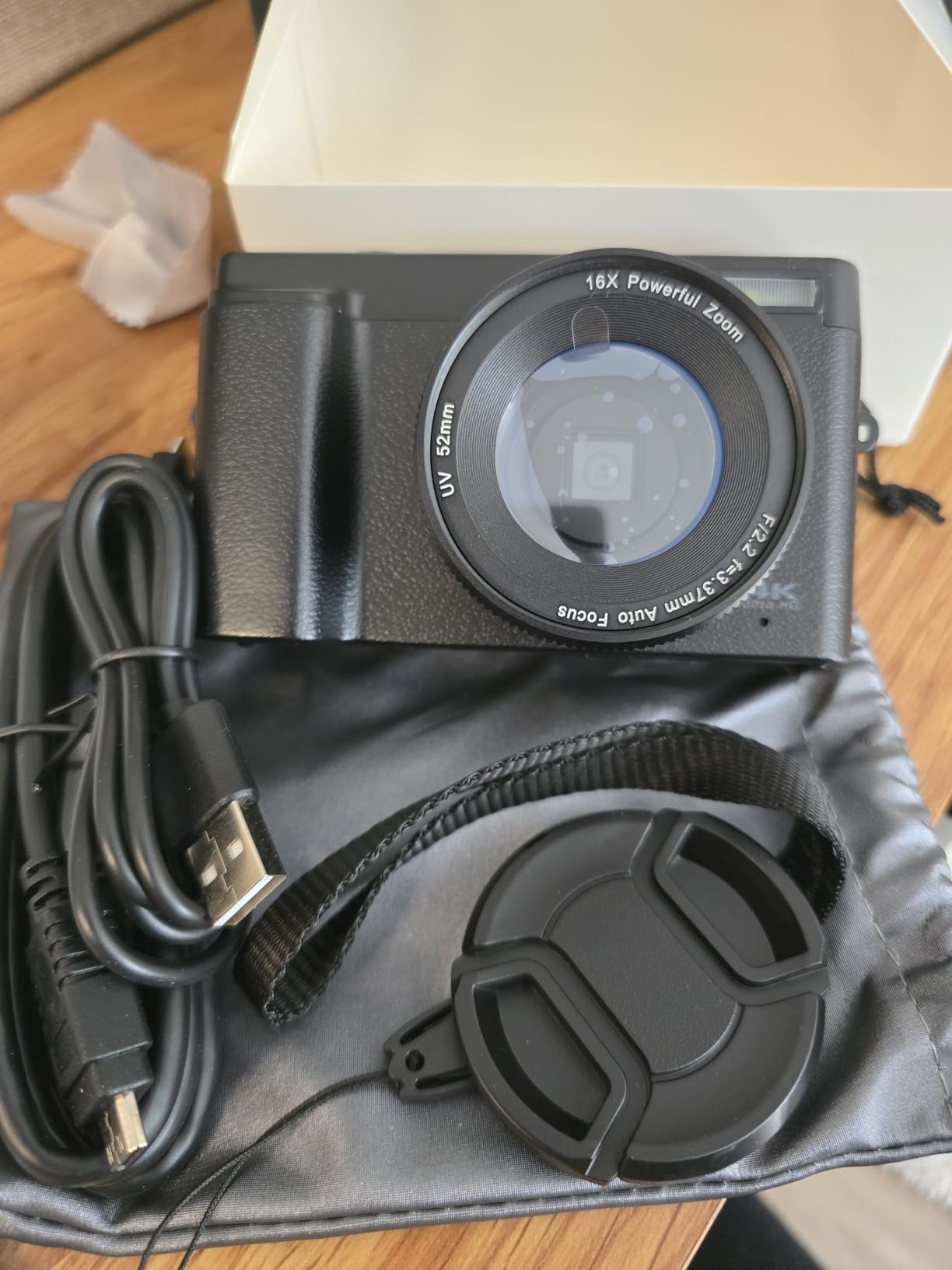 4K Digital Camera for Photography and Video, Autofocus Anti-Shake 48MP Vlogging Camera for YouTube, 3'' 180°Flip Screen Camera with Flash 16X Zoom, Digital Camera with 32GB Card Battery Charger Black Customer Review 4K Digital Camera for Photography and Video, Autofocus Anti-Shake 48MP Vlogging Camera for YouTube, 3'' 180°Flip Screen Camera with Flash 16X Zoom, Digital Camera with 32GB Card Battery Charger Black - Customer Photo 1