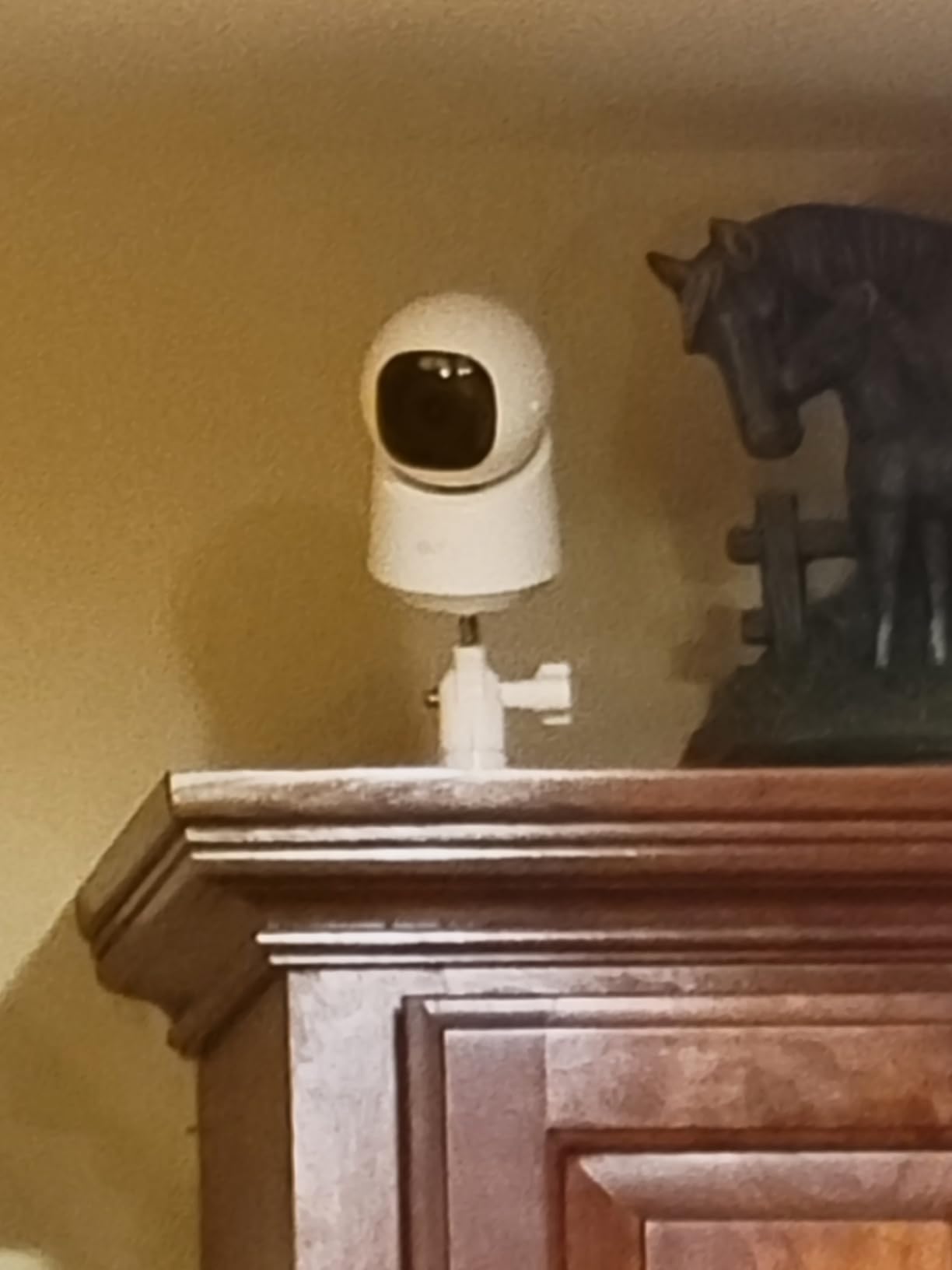 eufy Security 4K Indoor Camera E30 - No Subscription, Work as Pet Camera, Nanny/Baby Monitor, 360 Pan&Tilt, AI Auto Tracking, AI Detection, 24/7 Recording, Color Night Vision, Two-Way Audio, Works with HomeKit customer photo 1