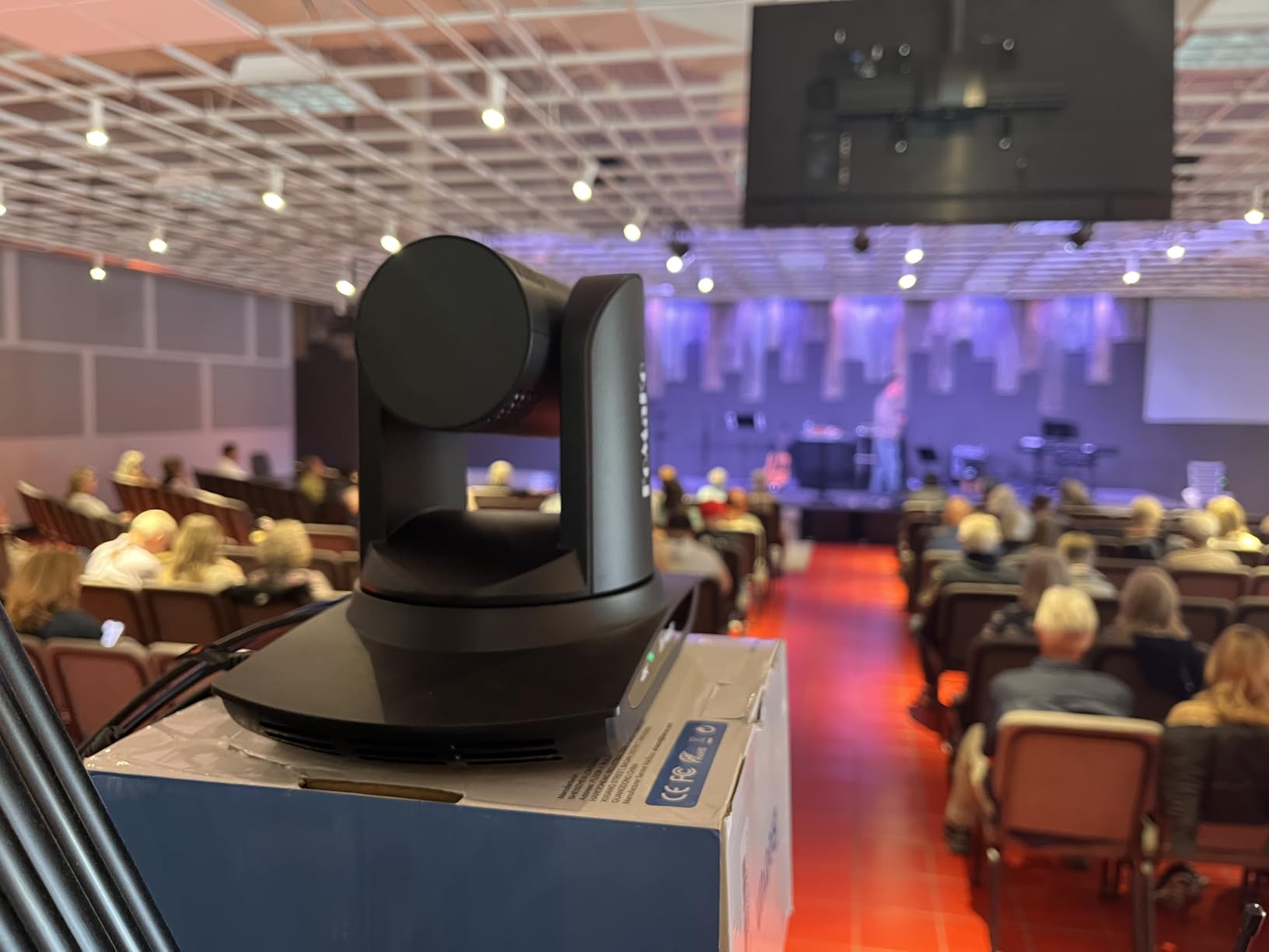 FoMaKo K20UH 4K HDMI PTZ Camera with AI Auto-Tracking(Gen 3), NDI HX3 Certified, 20X Optical Zoom, USB 3.0/LAN, PTZ Camera 4K for Church, Worship, Education, Conferences,(NDI License Included), Black customer photo 2