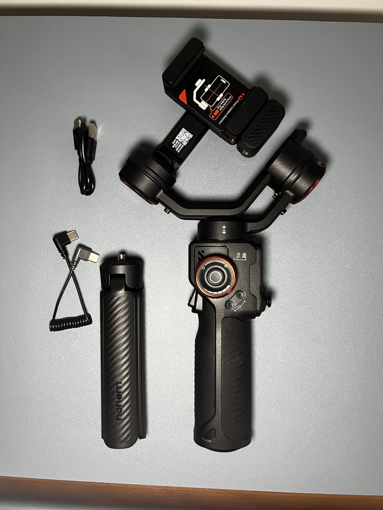 Hohem iSteady M7 Smartphone Gimbal Stabilizer, AI Tracking Sensor with Fill Light, 1.4 Hohem iSteady M7 Smartphone Gimbal Stabilizer, AI Tracking Sensor with Fill Light, 1.4