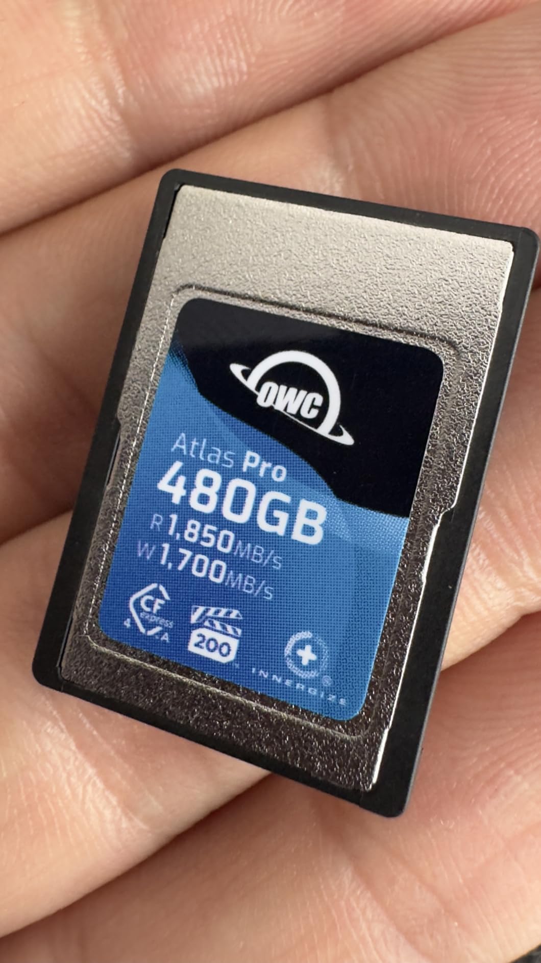 OWC 240GB Atlas Pro High Performance Cfexpress 4.0 Type A Memory Card Professional Grade, up to 1850MB/s Read and 1700MB/s Write Speed customer photo 1