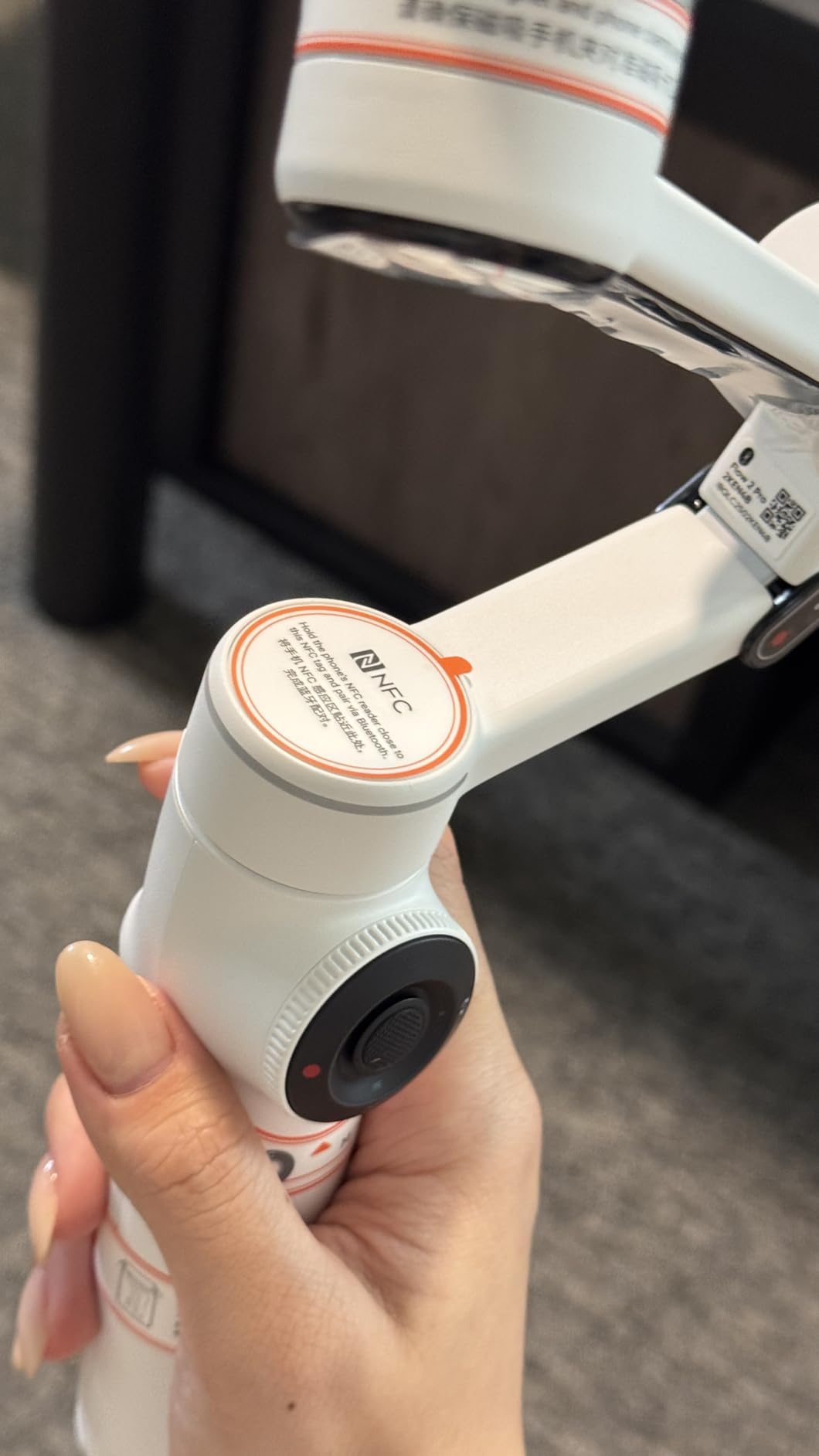 Insta360 Flow 2 Pro Grey - Foldable AI Phone Gimbal, Track in 200+ Apps with Apple DockKit, Multi-Person Tracking, 360º Pan Tracking, Built-in Tripod/Selfie Stick, iPhone/Android Portable Stabilizer customer photo 1