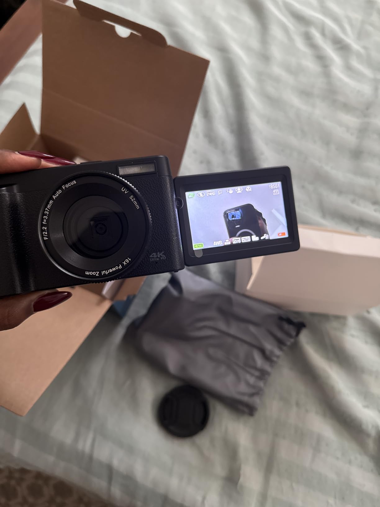 4K Digital Camera for Photography Autofocus, Upgraded 64MP WiFi Vlogging Camera for YouTube with 3