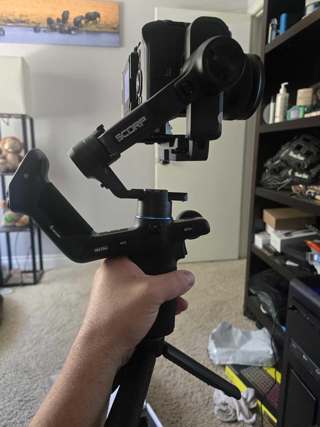 FeiyuTech SCORP Mini-3-Pro Gimbal Stabilizer for Camera Mirrorless/Compact/Action Cameras,Smartphone,18m AI Tracking,Detachable Remote Handle,4.4lbs Payload,3-axis Gimbal for Canon Sony Nikon Customer Review FeiyuTech SCORP Mini-3-Pro Gimbal Stabilizer for Camera Mirrorless/Compact/Action Cameras,Smartphone,18m AI Tracking,Detachable Remote Handle,4.4lbs Payload,3-axis Gimbal for Canon Sony Nikon - Customer Photo 3