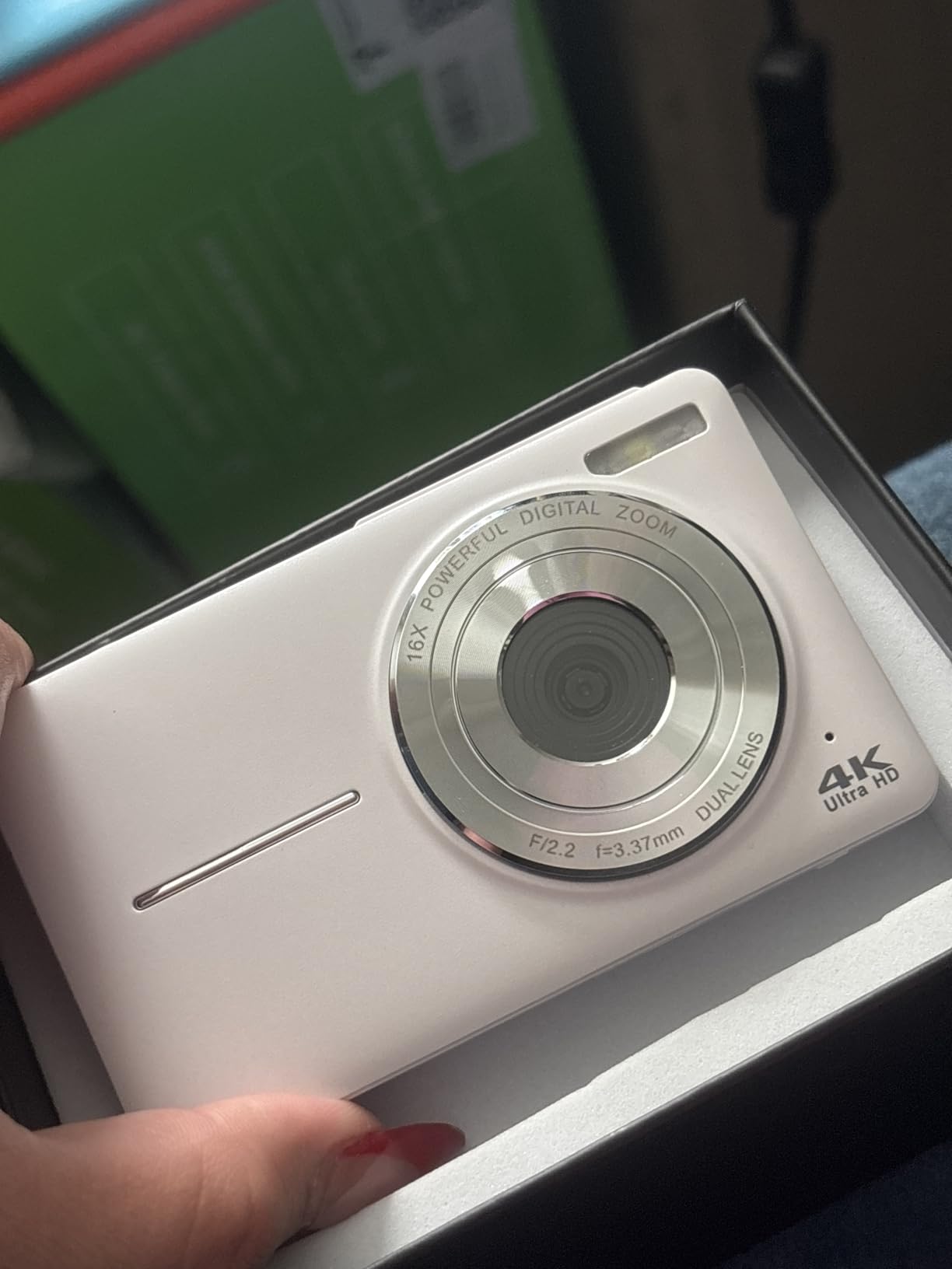 Digital Camera, 4K 64MP Cameras for Photography, Point and Shoot Digital Camera with Auto Focus, Dual Camera, Flash, 16X Zoom, Anti Shake, 32GB Card, Compact Vlogging Camera for Teens, Adults - Customer Photo 1