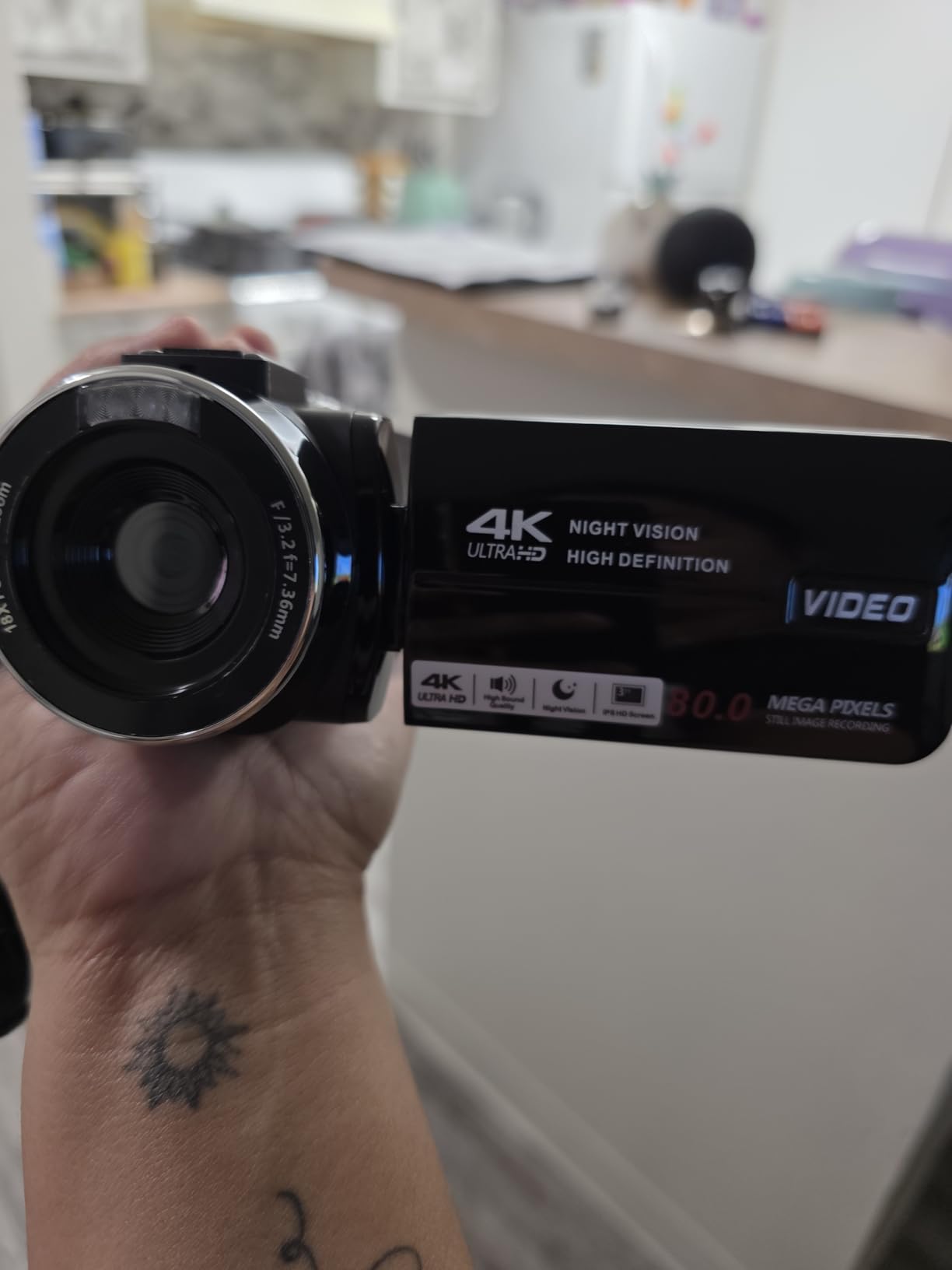 4K Video Camera Camcorder Ultra HD 80MP Vlogging Camera for YouTube 18X Digital Zoom 3.0