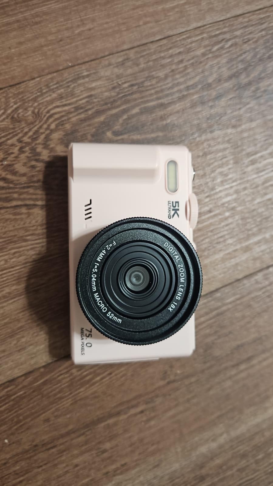 FLATIC Digital Camera, 5K 75MP Cameras for Photography with WiFi & 64GB TF Card, Autofoucs Vlogging Camera for YouTube with 180° Flip Screen, Compact Vlog Travel Camera Kit for Beginner, Teens (Pink) - Customer Photo 3