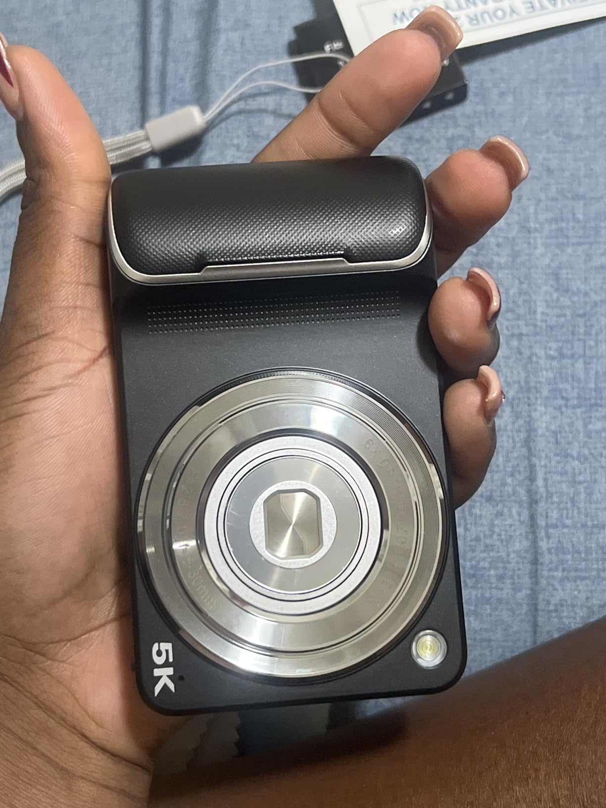 5K Digital Camera for Photography, 64MP Touchscreen WiFi Camera with Autofocus 6X Optical & 16X Digital Zoom, Dual-Lens Vlogging Camera for YouTube Video Anti-Shake, Travel Compact Camera with Flash - Customer Photo 3