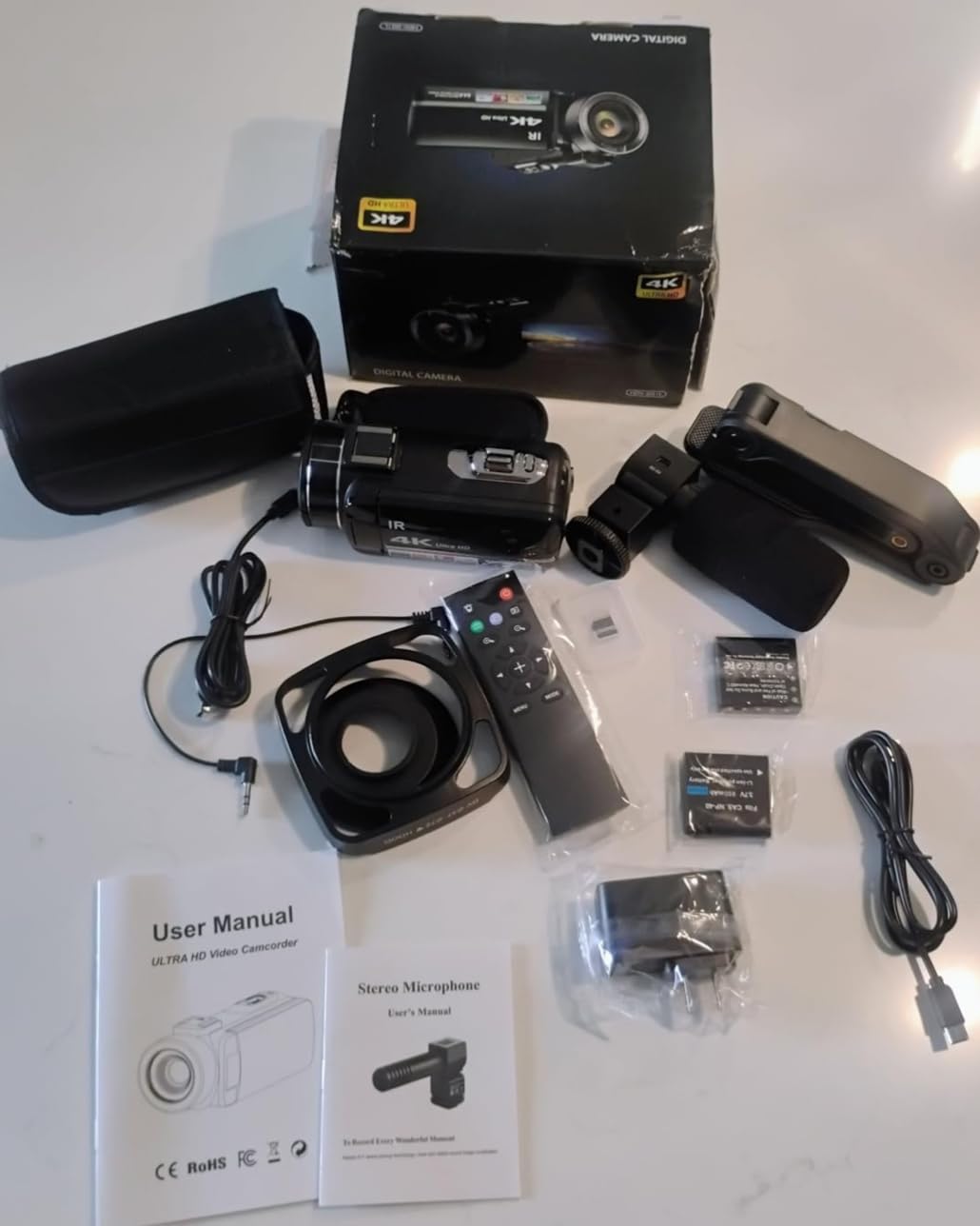 4K Video Camera Camcorder 64MP Vlogging Camera for YouTube 3.0