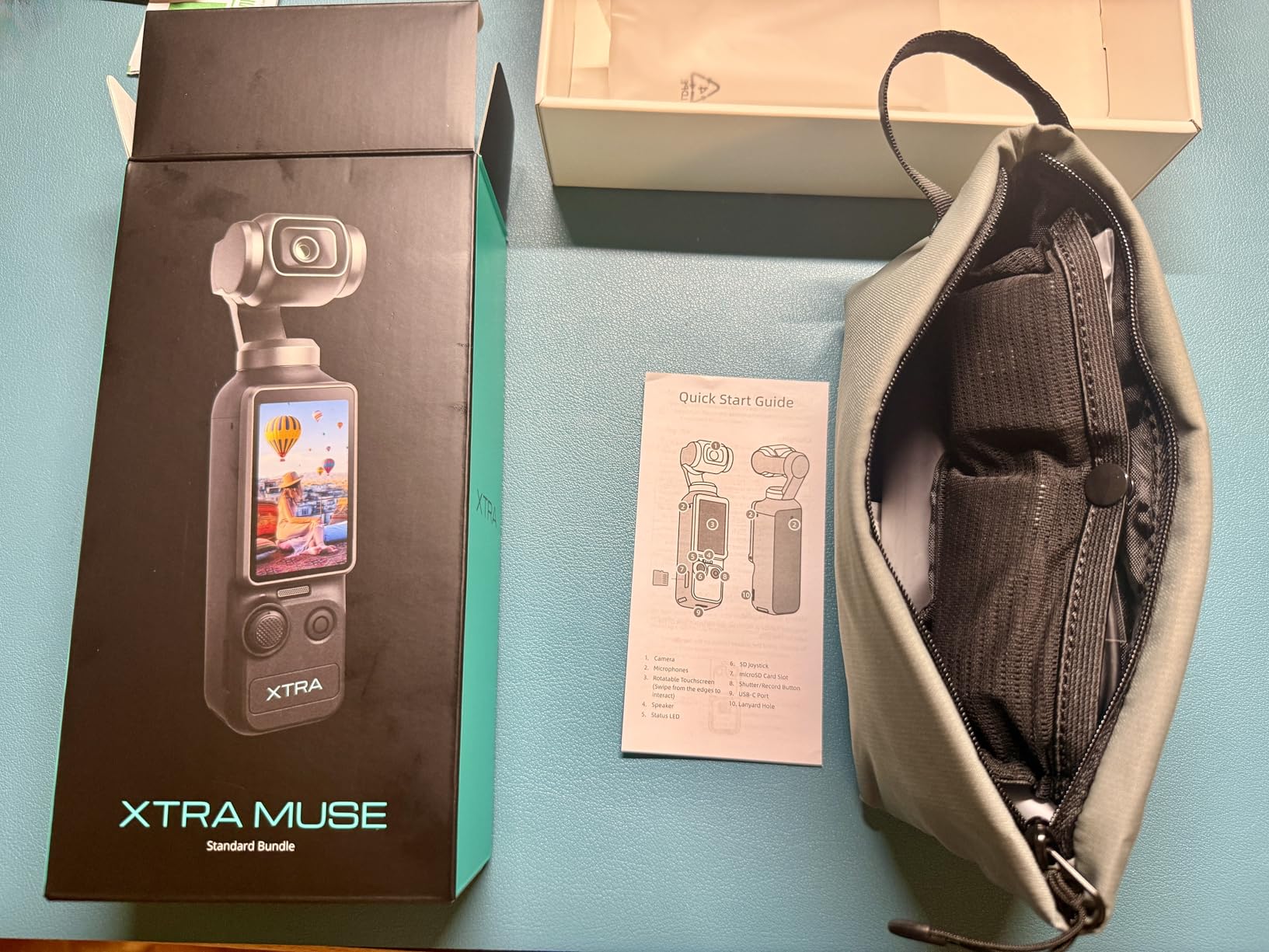 Xtra Muse, Vlogging Camera with 1'' CMOS & 4K/120fps Videos, Pocket Camera with 3-Axis Gimbal Stabilizer, Fast Focusing, Face/Object Tracking, Digital Video Camera for Photography, Digital Camera - Customer Photo 1