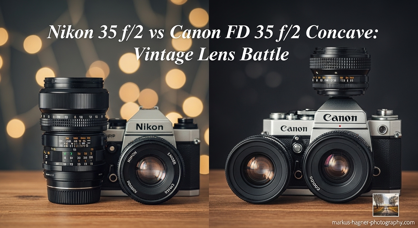 Nikon 35 F2 vs Canon FD 35 F2 Concave