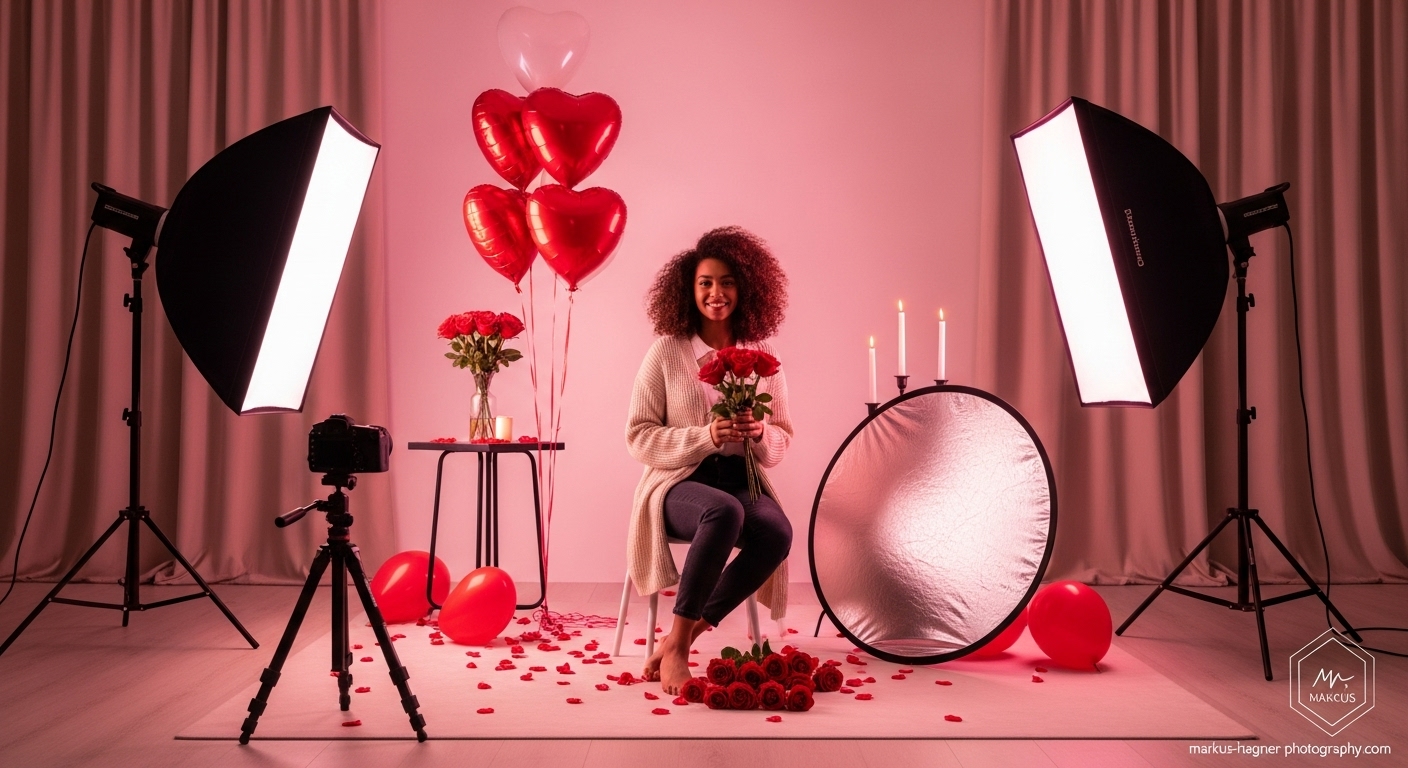 Valentine's Photoshoot Ideas Women